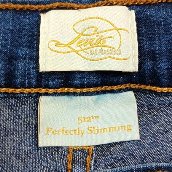 Levi's 512 Prefectly Slimming Stretch Denim Capri Women's 6. Sequined Pockets... - Picture 3 of 11